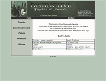 Tablet Screenshot of distinctivetrophies.ca